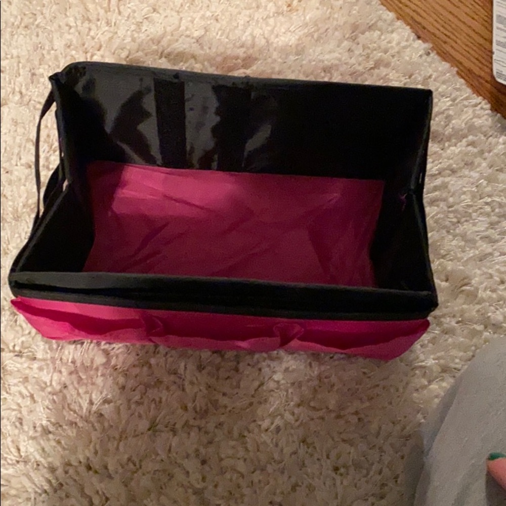 Never Used Pink& Black Makeup Organizer